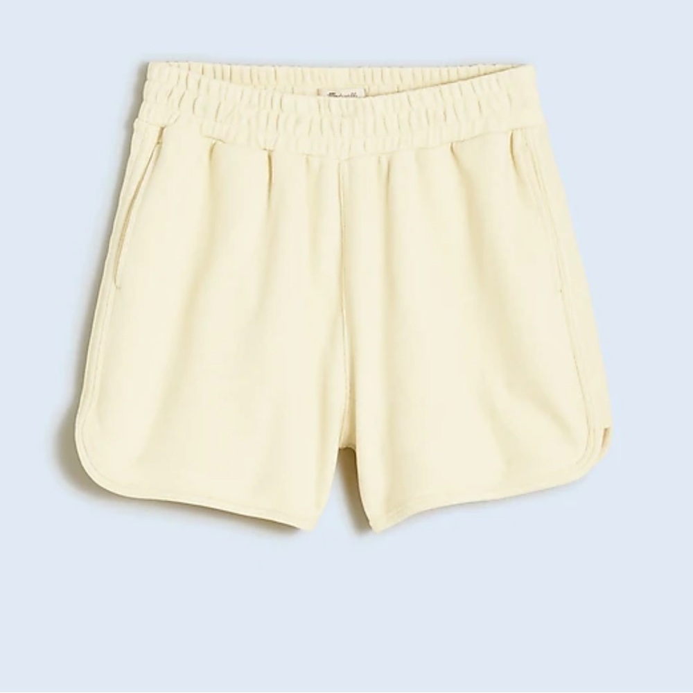 NWT Madewell Dolphin-Hem Shorts: Botanical Dye Edition - Picture 2 of 9